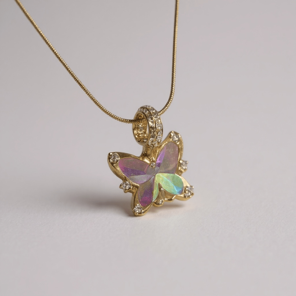 Moonlit Butterfly Pendant