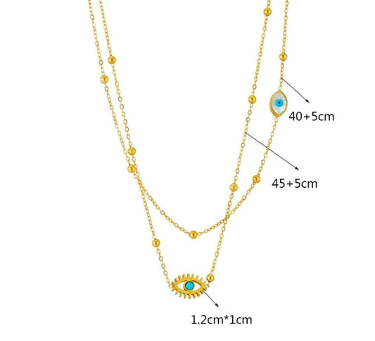 Evil Eye Necklace Artisan by Zaree