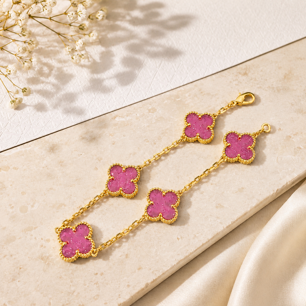 Enamel Clover Bracelet — PRE-ORDER