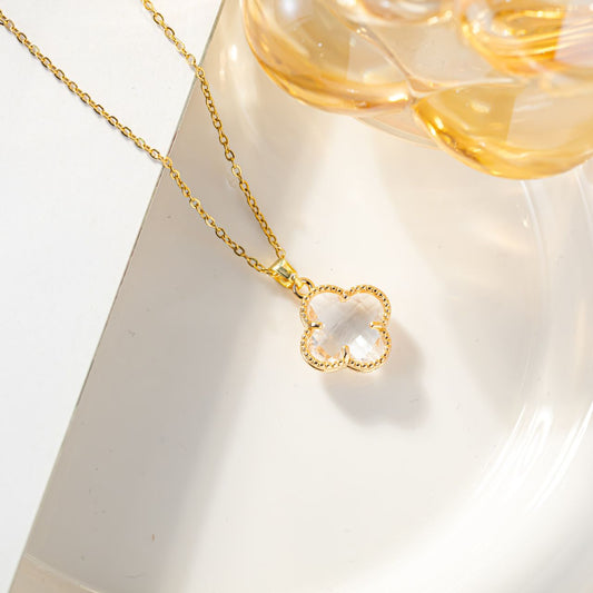 Crystal Clover Necklace