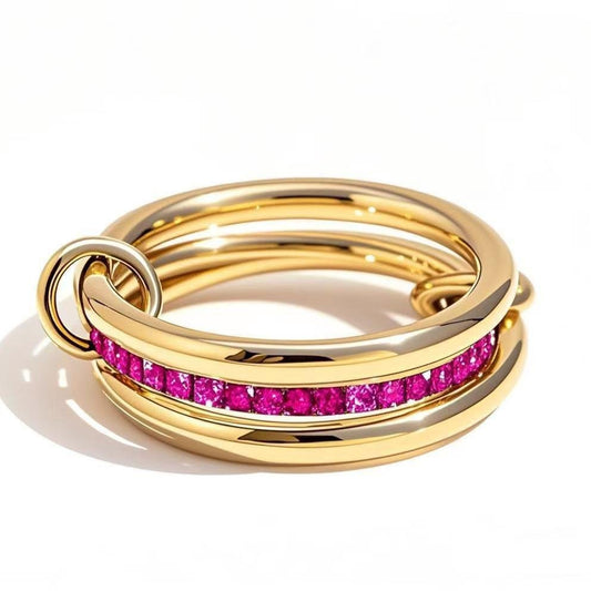 Radiant Fuchsia Stackable Ring