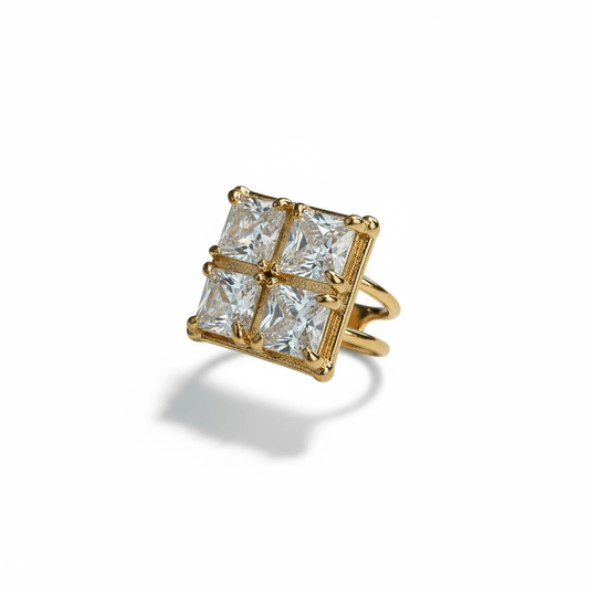 CZ Square Ring