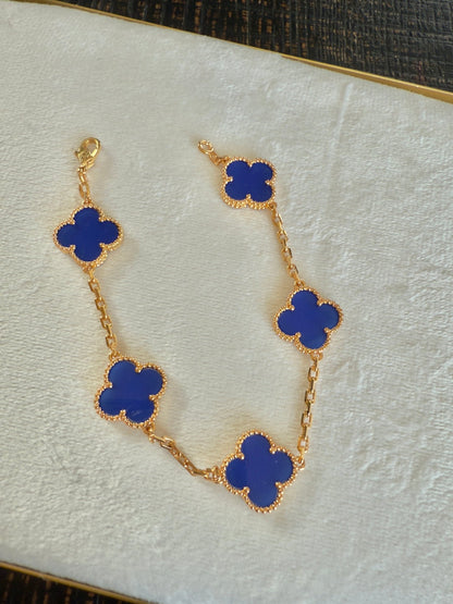 Midnight Clover Bracelet