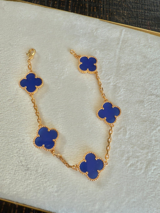 Midnight Clover Bracelet