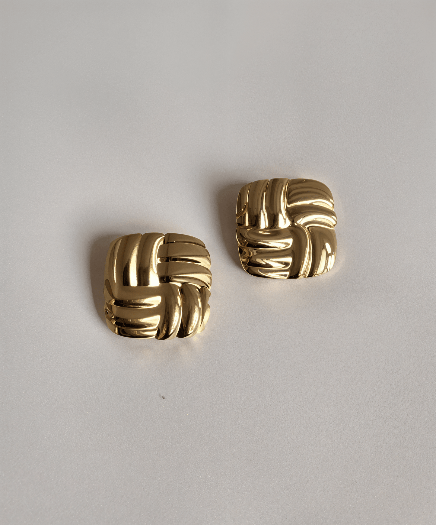 Golden Weave Studs