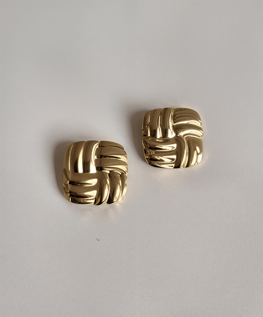 Golden Weave Studs