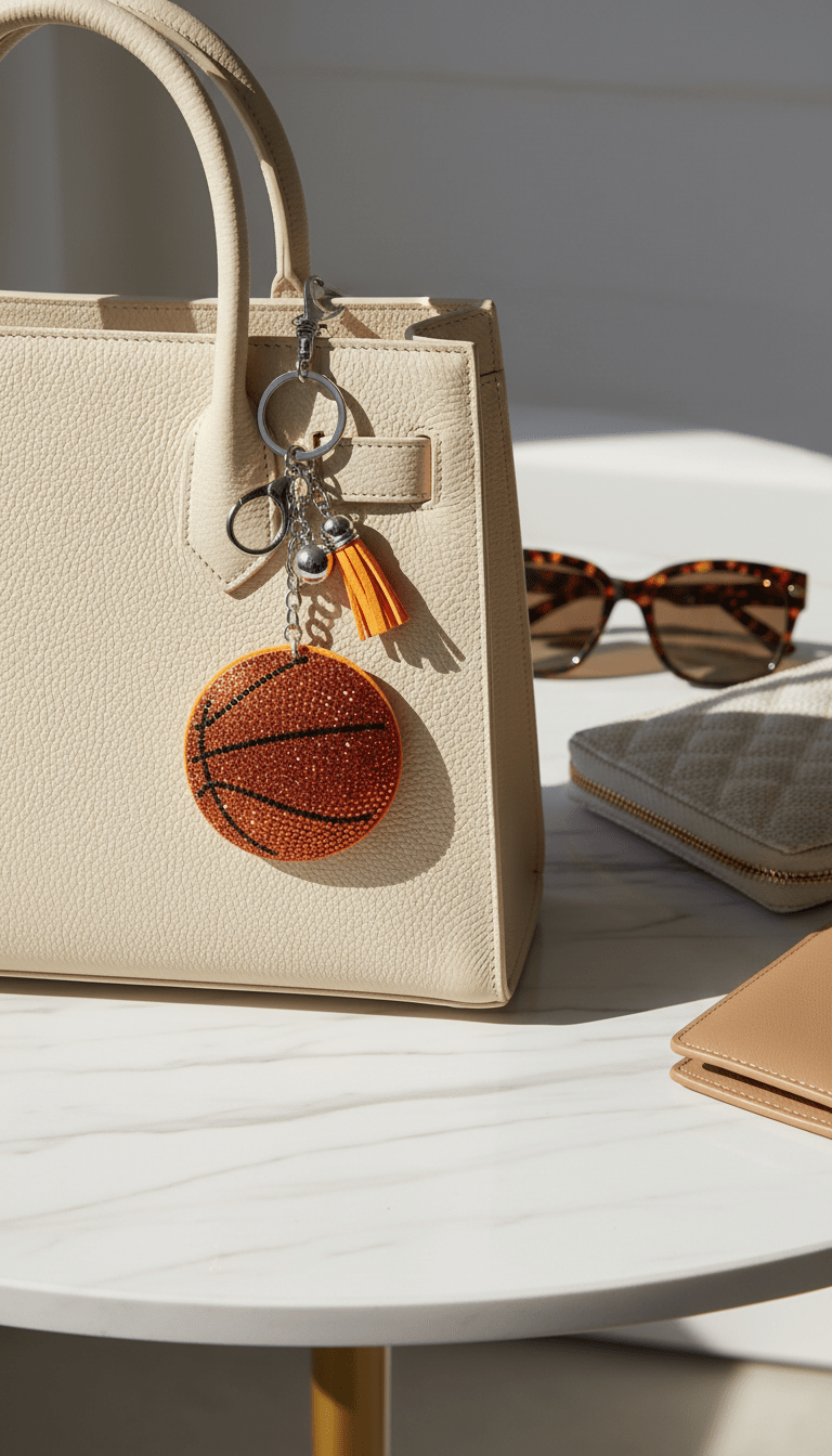 Basketball Bling Charm