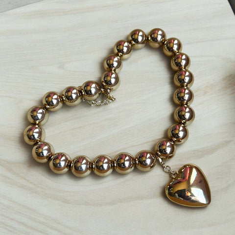 Beaded Heart Necklace