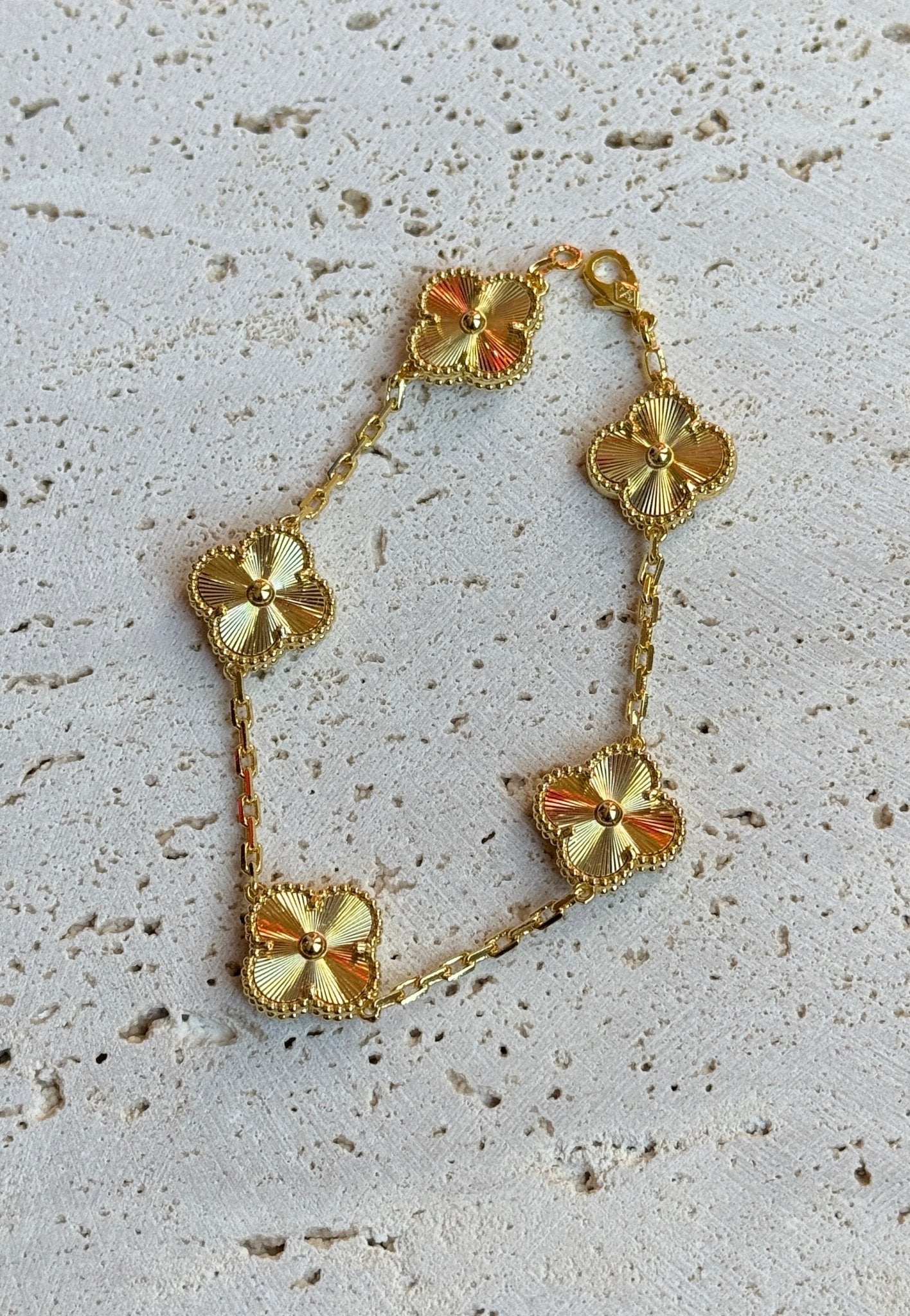 Gold Clover Bracelet