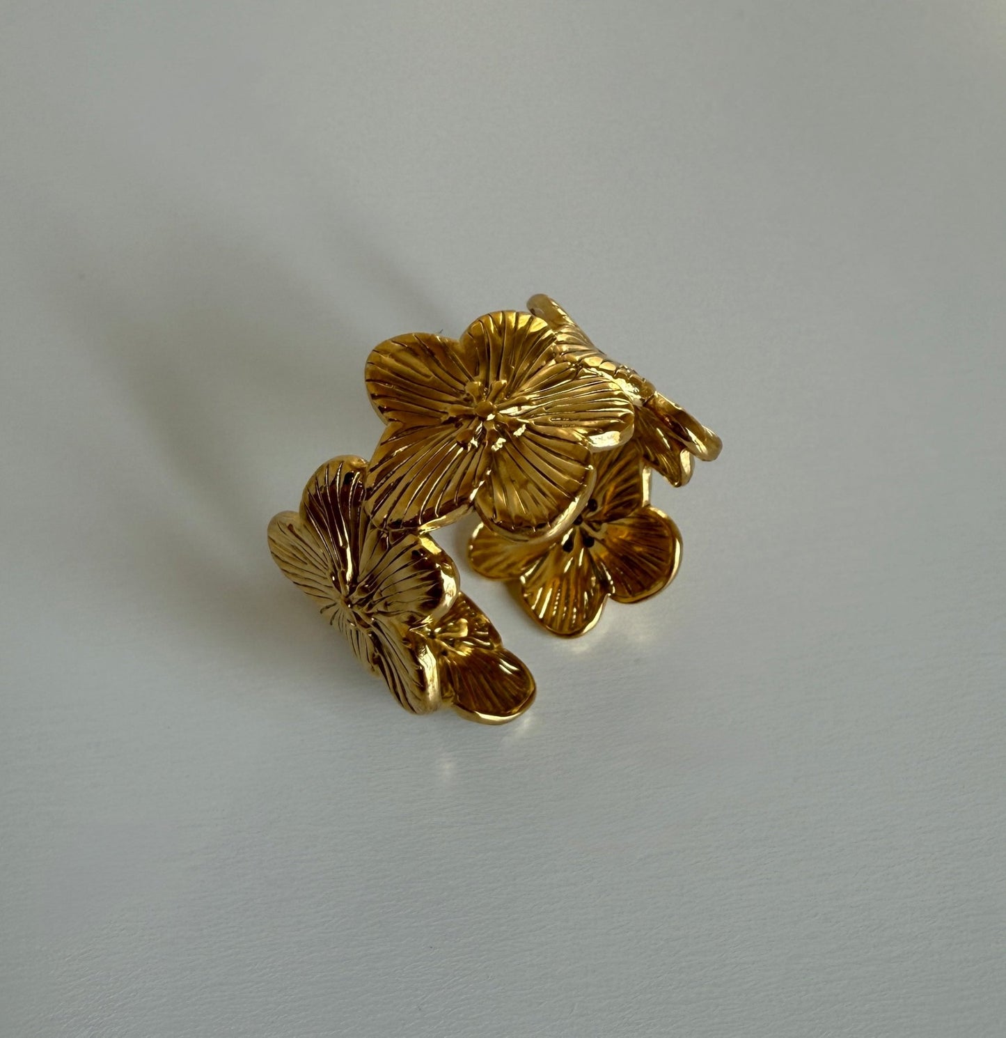 Floral Adjustable Ring