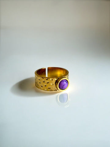 Purple Turquoise Ring