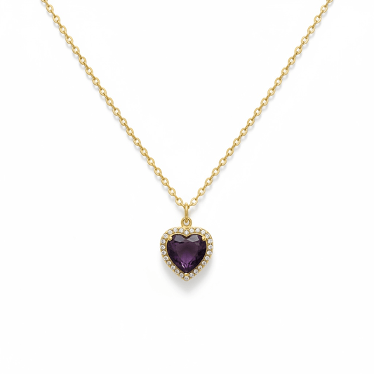 Purple Heart Necklace