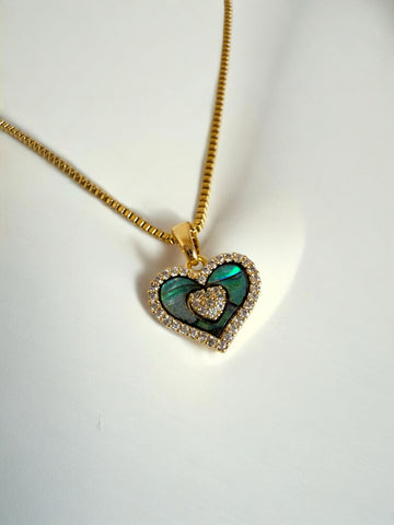 Abalone Heart Pendant