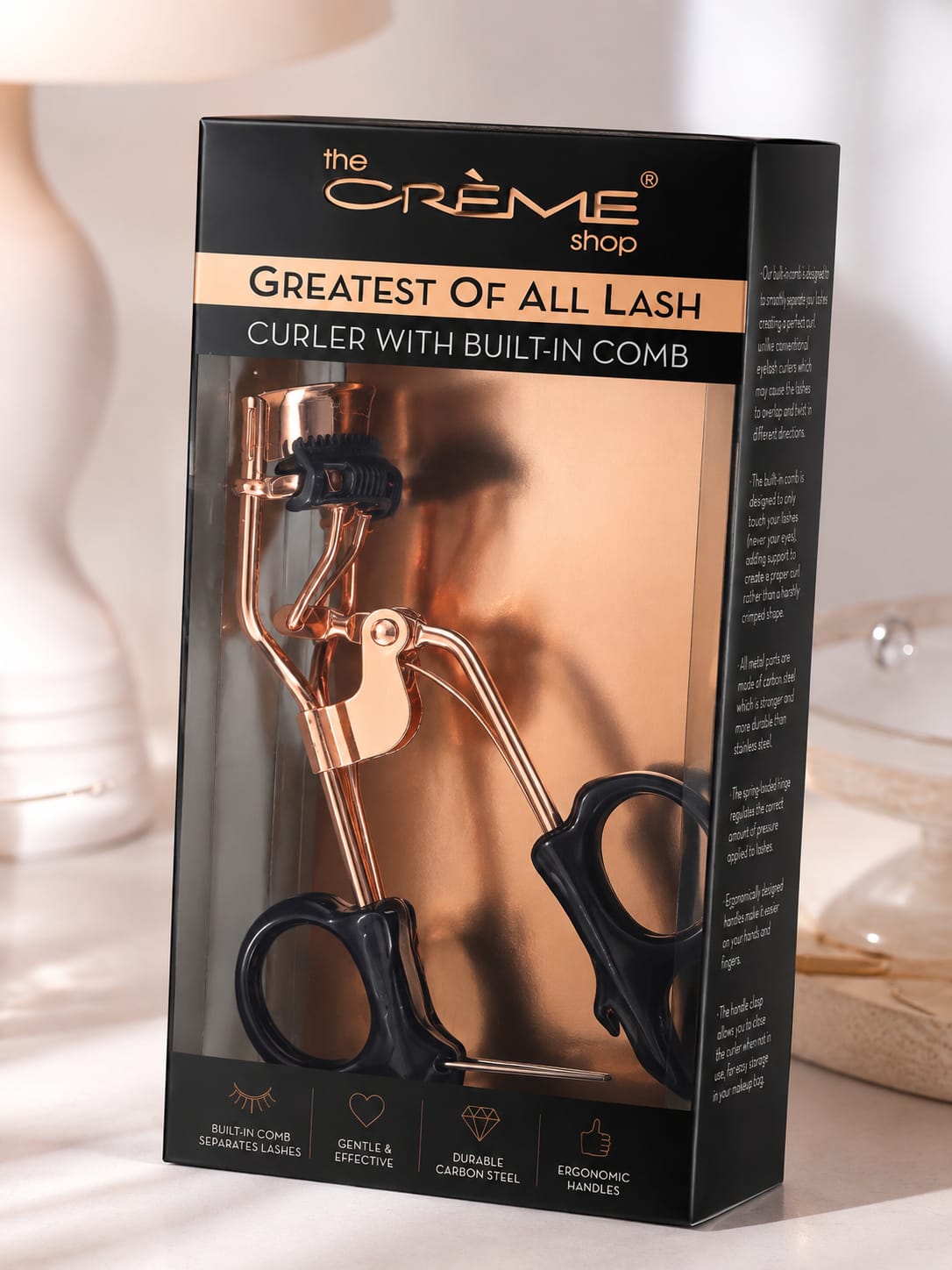 The Crème Shop – Greatest of All Lash Curler with Built-In Comb | Professional Lash Lift Tool