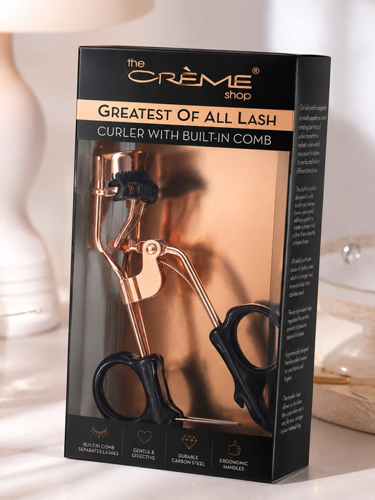 The Crème Shop – Greatest of All Lash Curler with Built-In Comb | Professional Lash Lift Tool