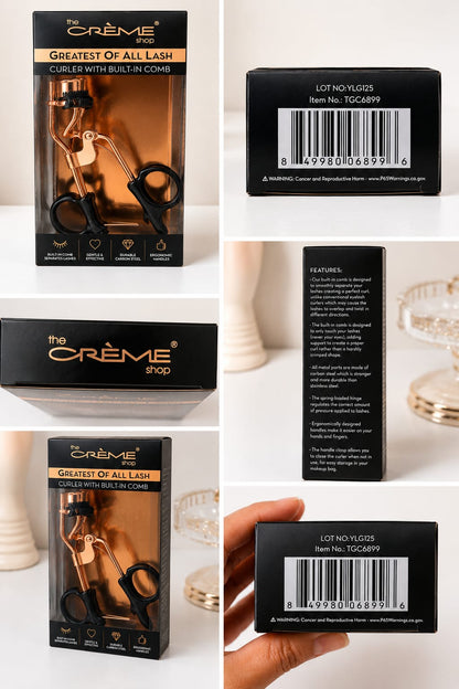 The Crème Shop – Greatest of All Lash Curler with Built-In Comb | Professional Lash Lift Tool