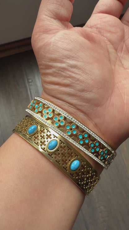 Turquoise Mosaic Bangle